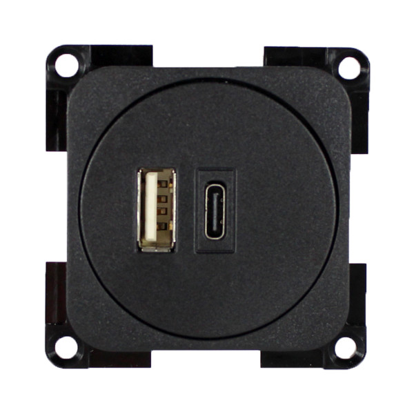 USB Lader 230 V schwarz